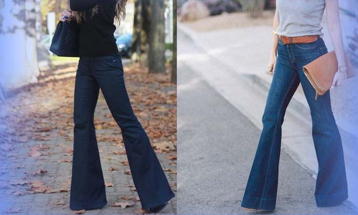 fashion flared jeans