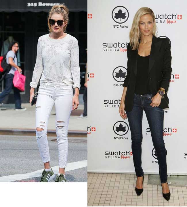 How to wear fashionable skinny jeans