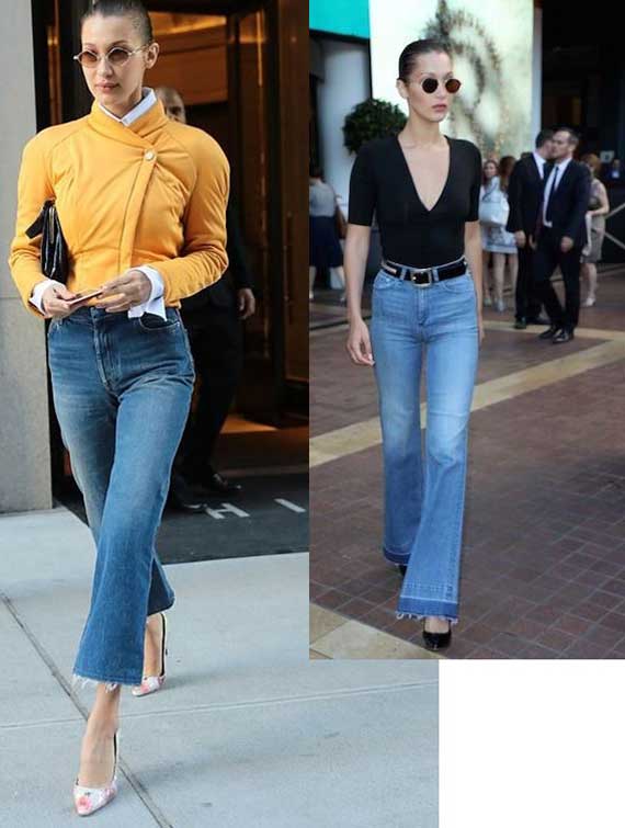 Flared jeans with what to wear