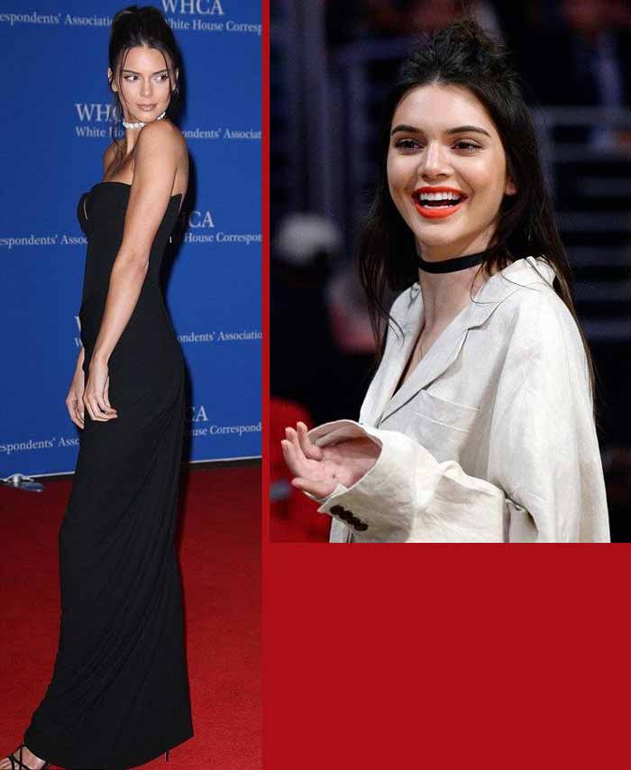 Kendall Jenner with black choker