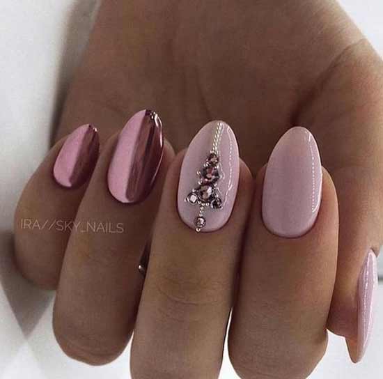 Manicure rub with pink