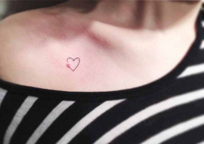 Tatouage petit coeur