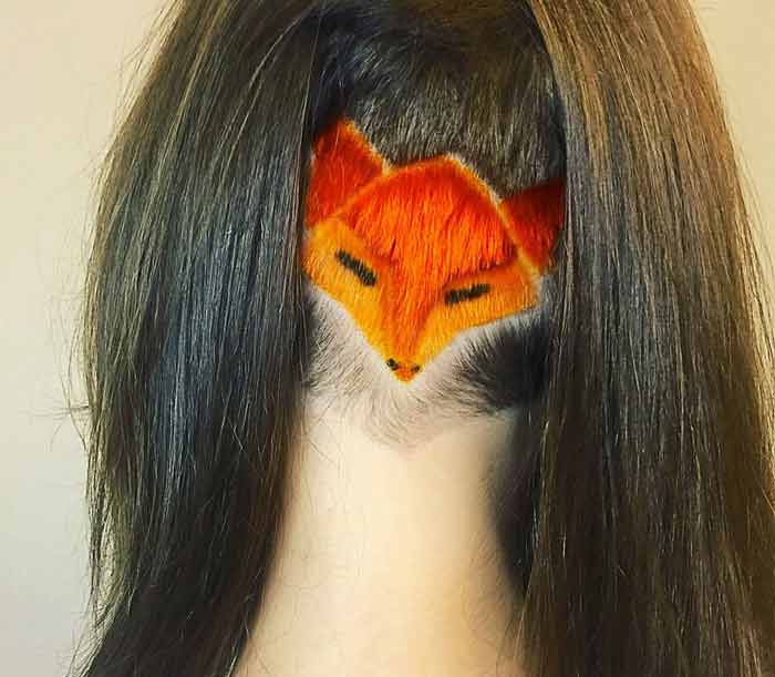 Dessiner sur les cheveux d'un renard