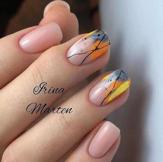 Types of autumn fashionable nail art