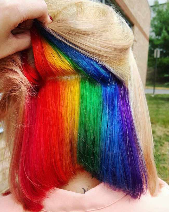 Bright rainbow - blonde