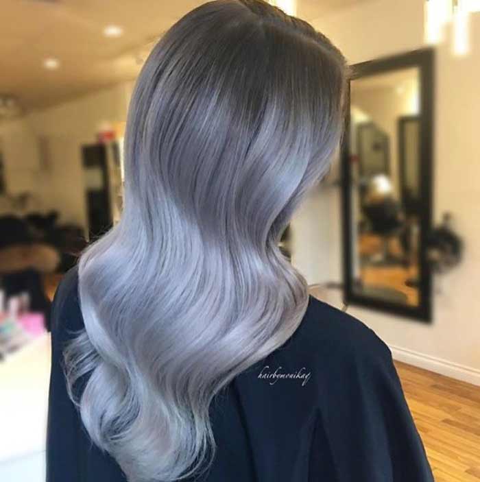 Ombre aux cheveux gris