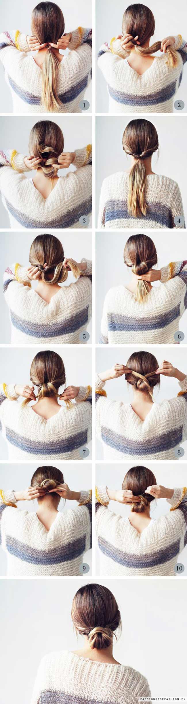 Hair knot styling