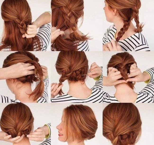 Styling with two braids instructions