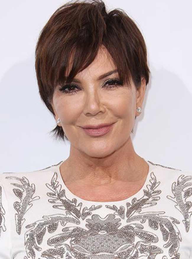 Cheveux courts Kris Jenner