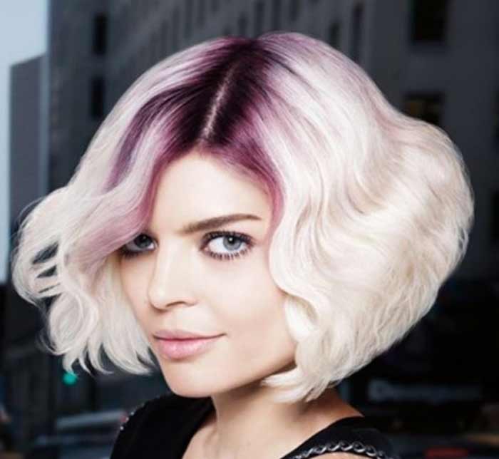 Perfect bob haircut, accentuated by coloring