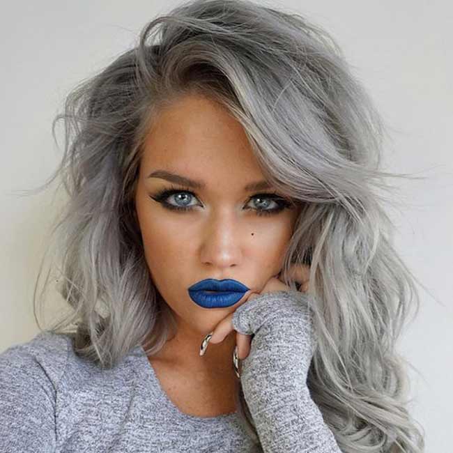 Cheveux gris coloration cheveux gris