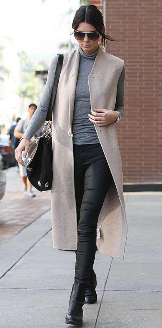 Kendall Jenner turtleneck look