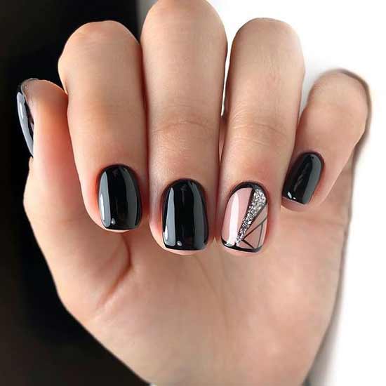 Beautiful manicure for short nails