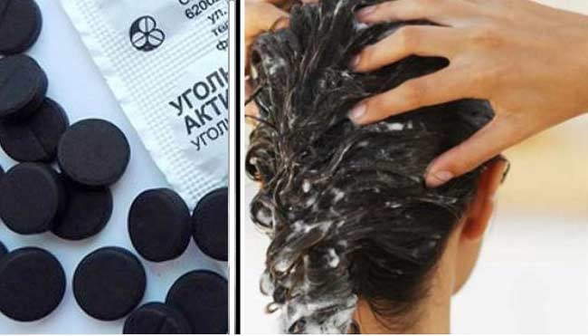 Activated carbon for hair