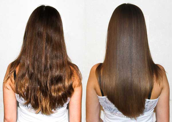 Keratin straightening