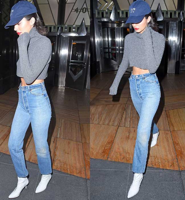 Stylish solutions with gray: 9 looks from Kendall Jenner