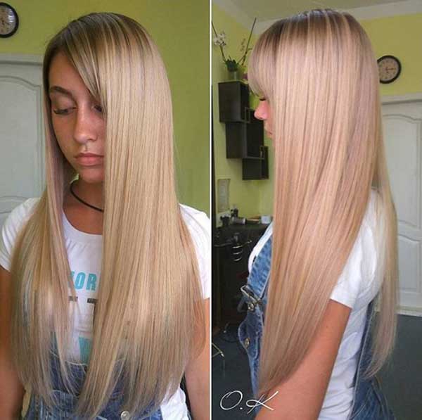 Flamboyance - an example on blonde hair