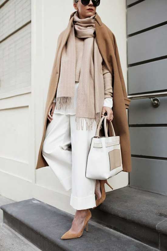 Classic style with cropped trousers