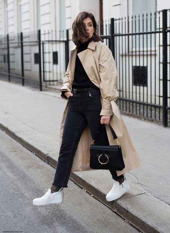 Oversized trench coat