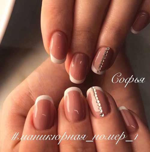 French manicure for short nails