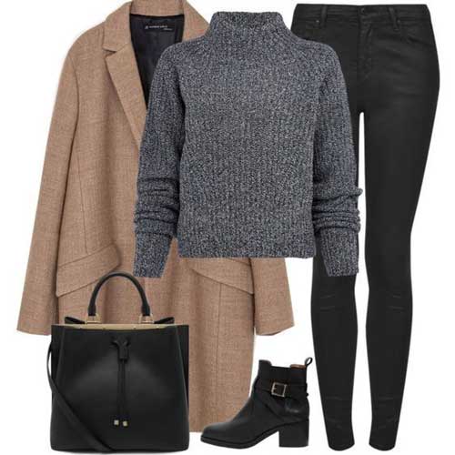 Look with black jeans