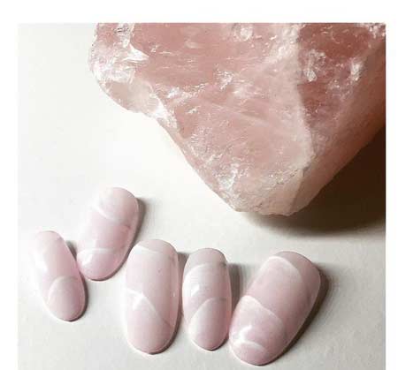 Light pink imitation stone design