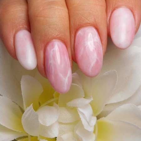 Conceptions d'ongles en quartz rose tendance