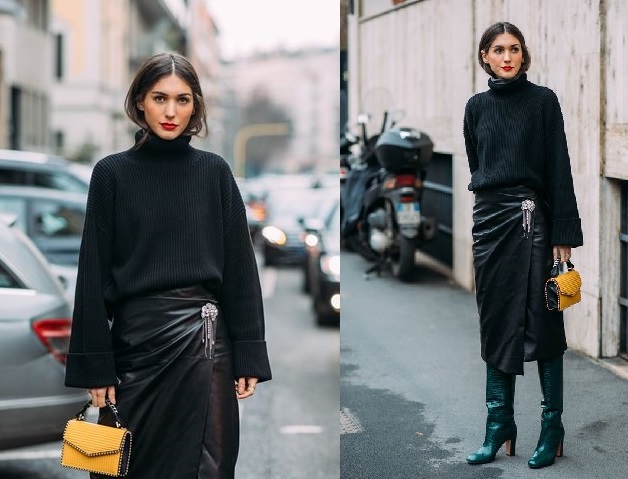 Pencil skirt black outfit