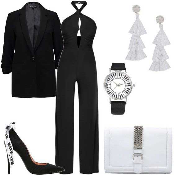 A selection of stylish looks in black: stylish, sophisticated, strict