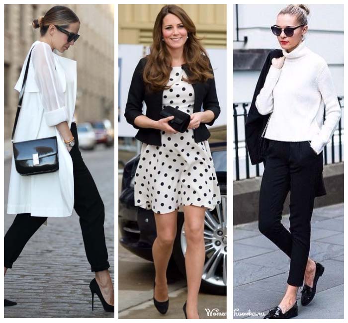 Looks classiques en noir et blanc