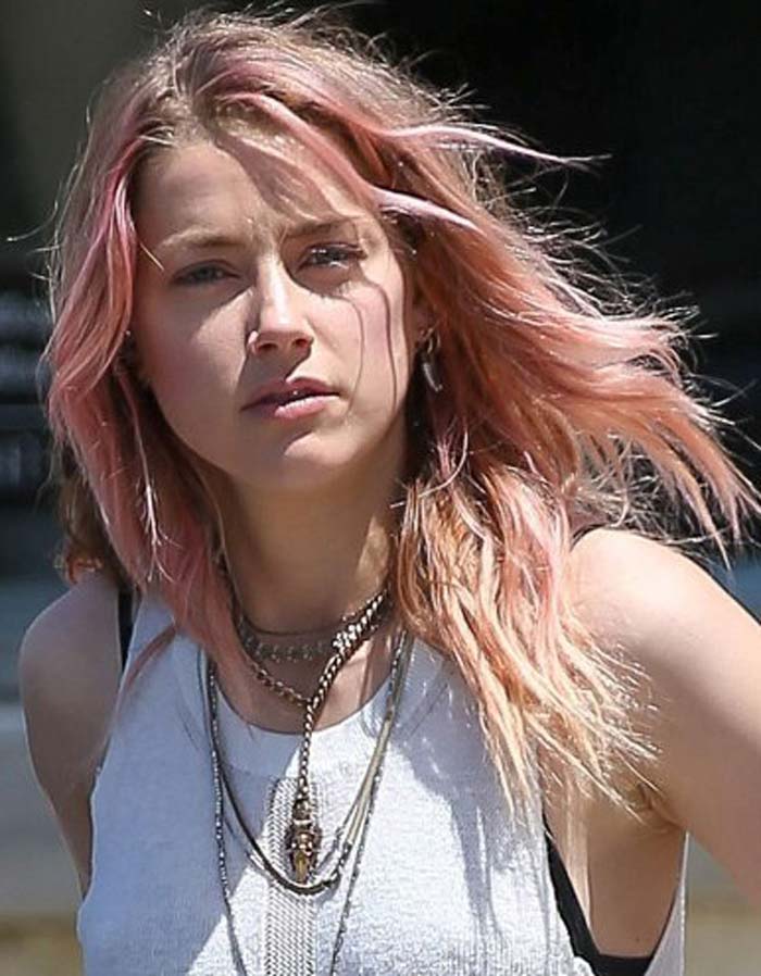 Amber heard pink hair