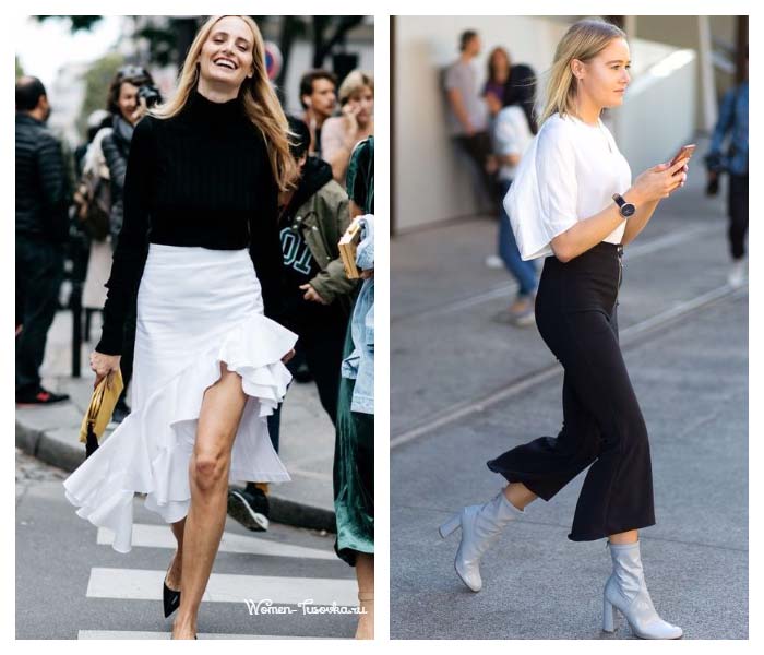 Looks noir et blanc pour les blondes