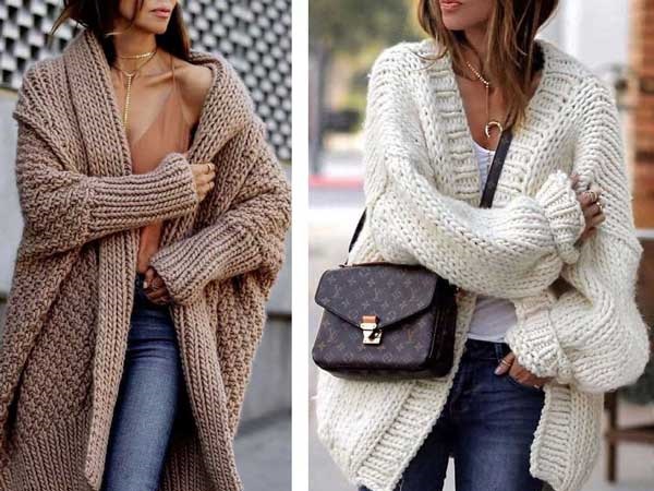 Knitted cardigans