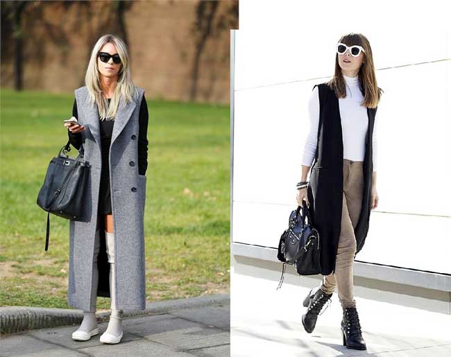 How to wear a sleeveless coat