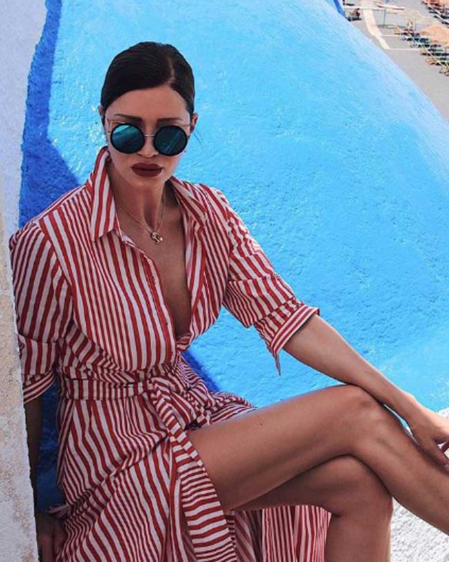 Striped print - dress