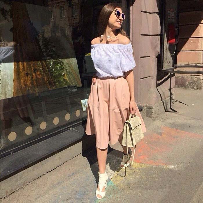 Beige skirt