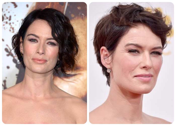 Different Lena Headey hairstyles