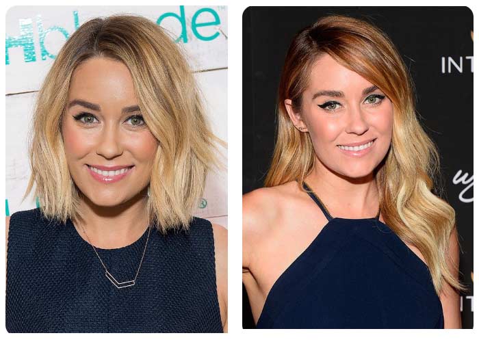 Lauren Conrad cheveux longs et courts