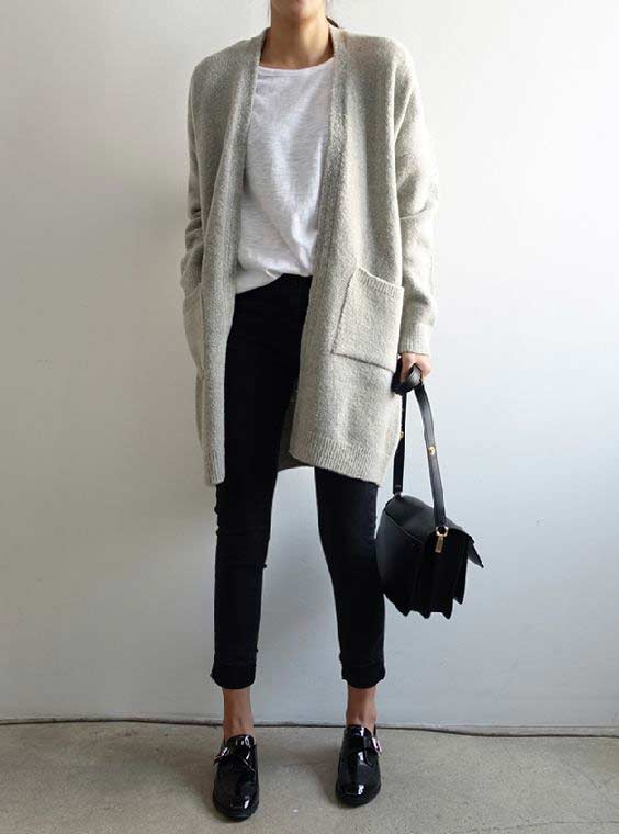 Office-style cardigan