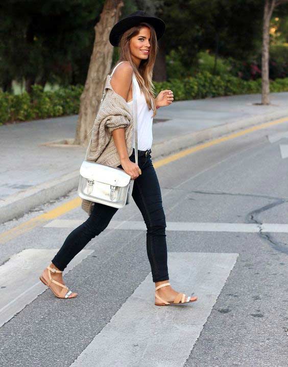 Crop cardigan street style