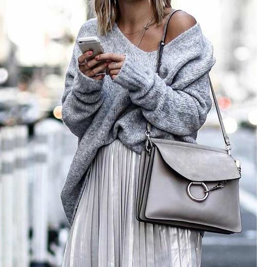 Off the shoulder sweater