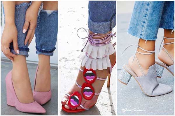 Jambes à la mode : on enfile des chaussures en été selon le dernier grincement