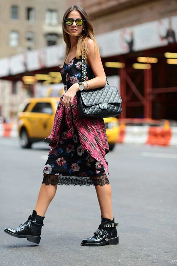 Street style print flowers