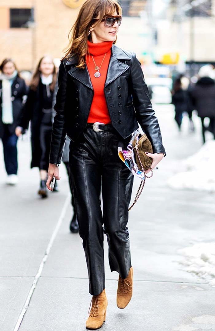 Leather Pants and Jacket