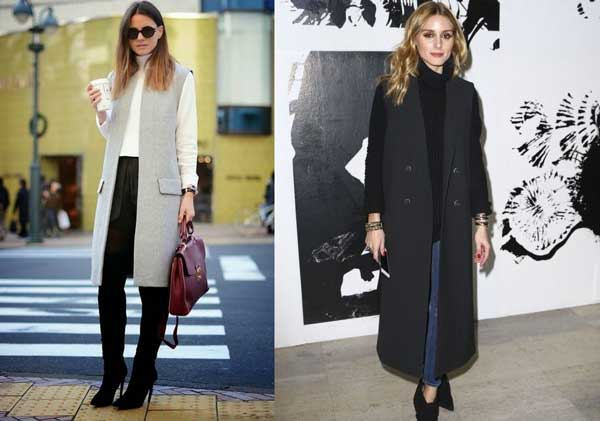 Long vest: 20 looks with a fashionable wardrobe item