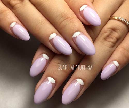 Couleur des ongles violette