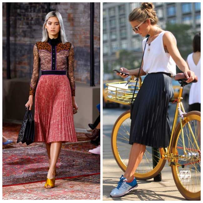 Pleated skirts 2017