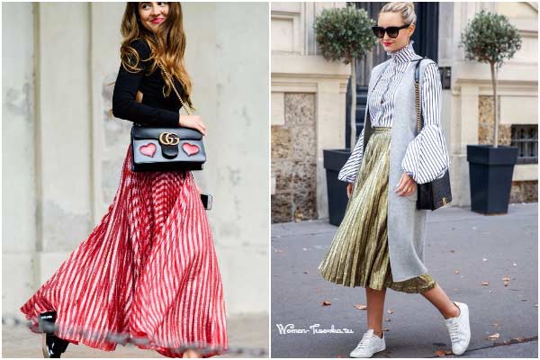 Pleated fashion: 10 most fashionable combinations with a pleated skirt