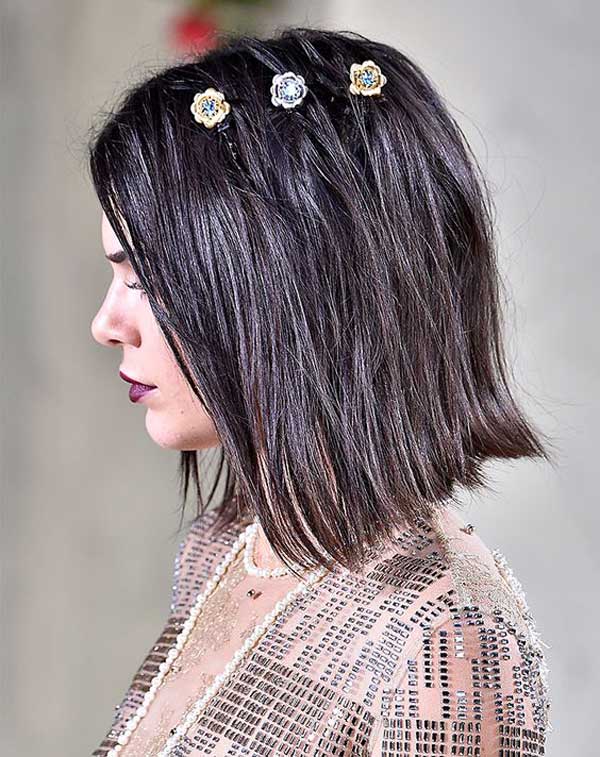 Kendall Jenner - Coiffure décorée