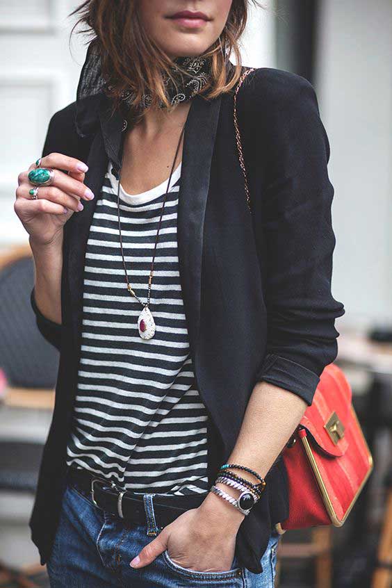 Striped vest